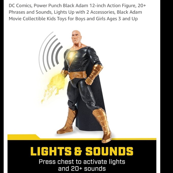 Action Figure Black Adam Movie Collectible - Picture 3 of 6